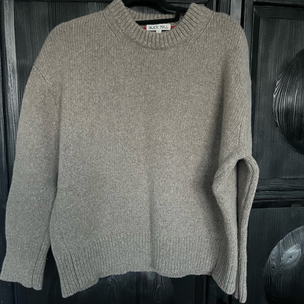 Alex Mill Nottinghill Sweater Chunky Wool Beige Sweater